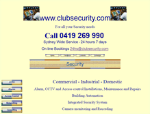 Tablet Screenshot of clubsecurity.com